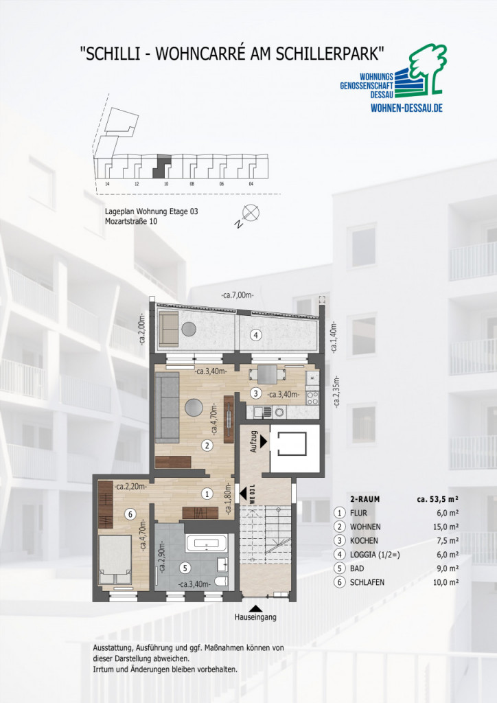 2-Raum-Wohnung in Dessau-Nord - Photo 2